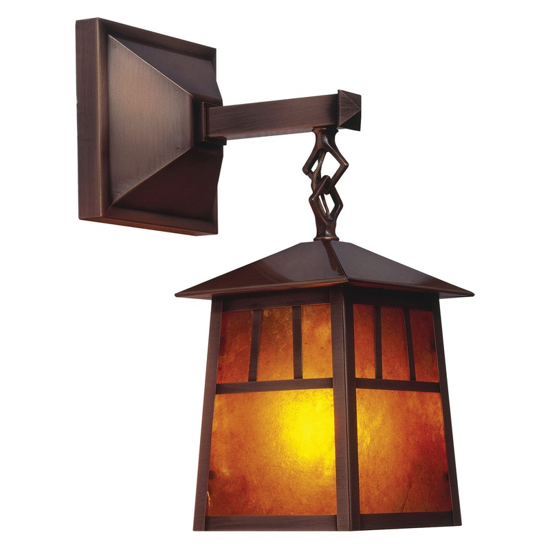 Arroyo RB-8M-AC Raymond One Light Wall Mount Antique Copper
