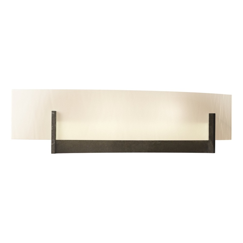 Axis Sconce Dark Smoke White Art Glass (BB)