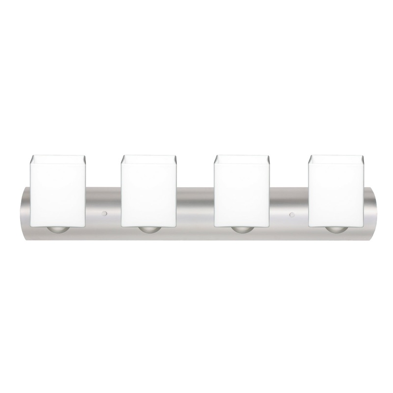 Besa 4WZ-449807-SN Rise Four Light Wall Sconce Satin Nickel (Discontinued)