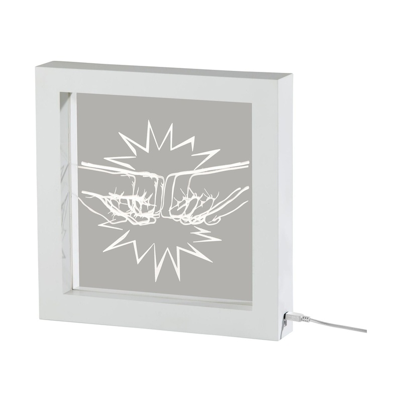 Fist Bump Video Light Box White