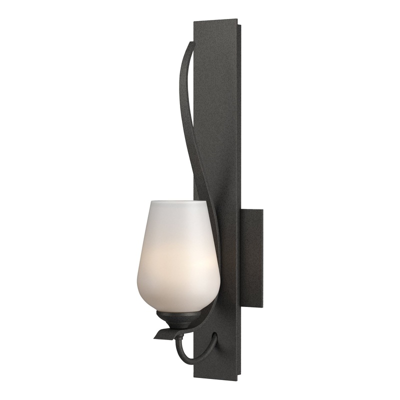 Flora Sconce Natural Iron Opal Glass (GG)