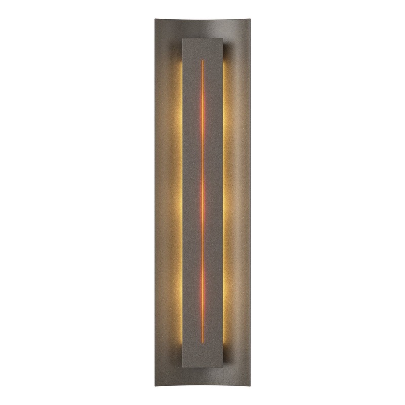 Gallery Sconce Dark Smoke Amber Glass (FF)