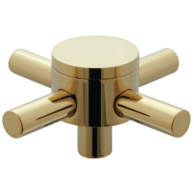 KSH2362DX Metal Cross Handle, Polished Brass