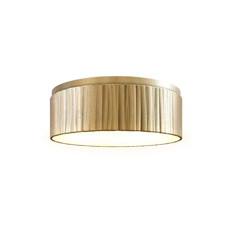 LED Flush Mount from the Kensington Collection in Urban Bronze|Vintage Brass Finish by Alora