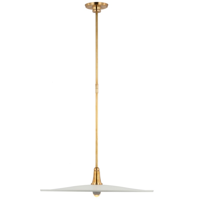 LED Pendant from the Truesdell Collection in Hand-Rubbed Antique Brass Finish by Visual Comfort Signature