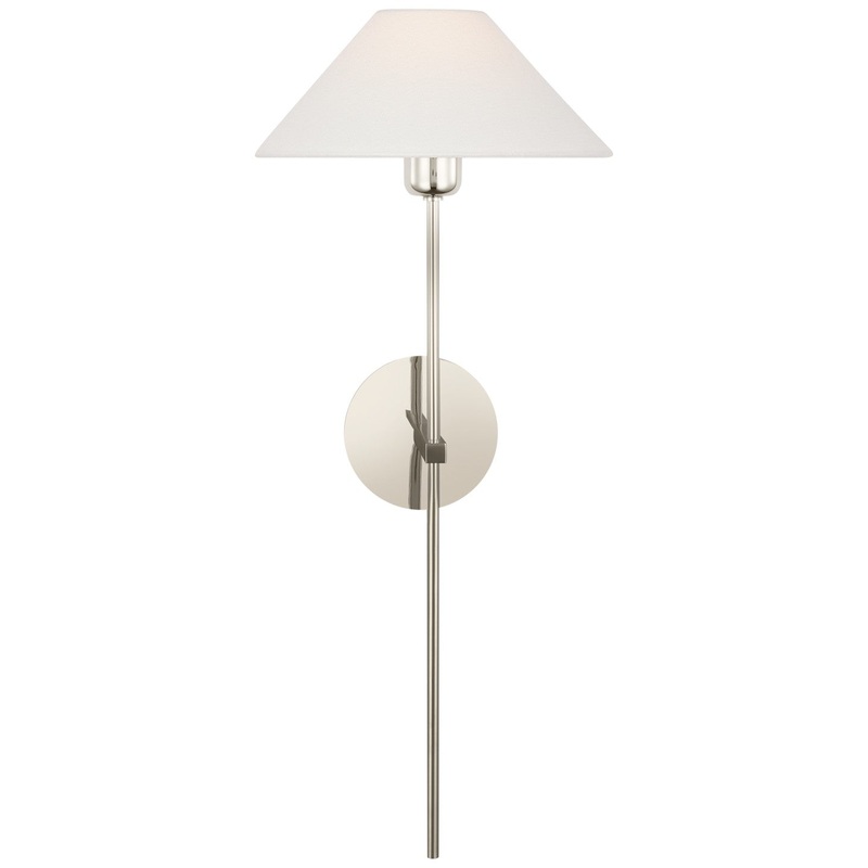 LED Wall Sconce from the Hackney Collection in Polished Nickel Finish by Visual Comfort Signature