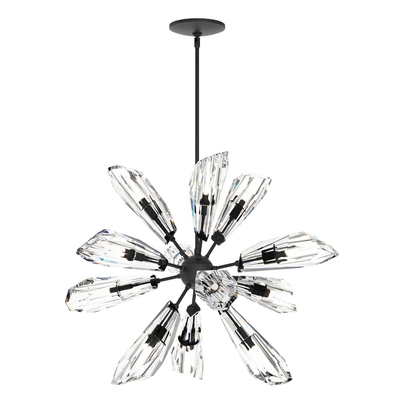 Luma 12-Light Starburst Pendant Black