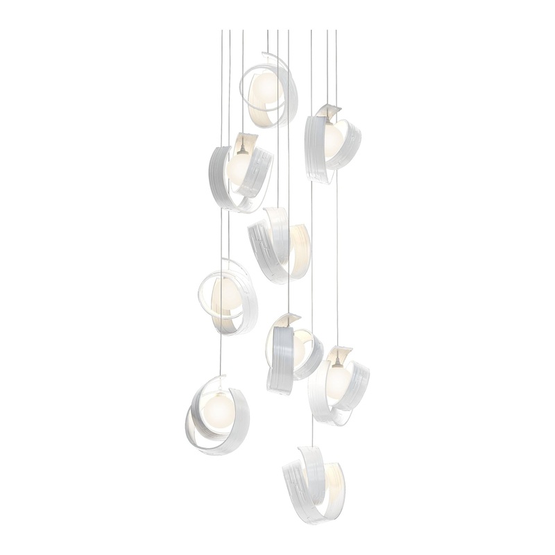 Riza 9-Light Pendant White
