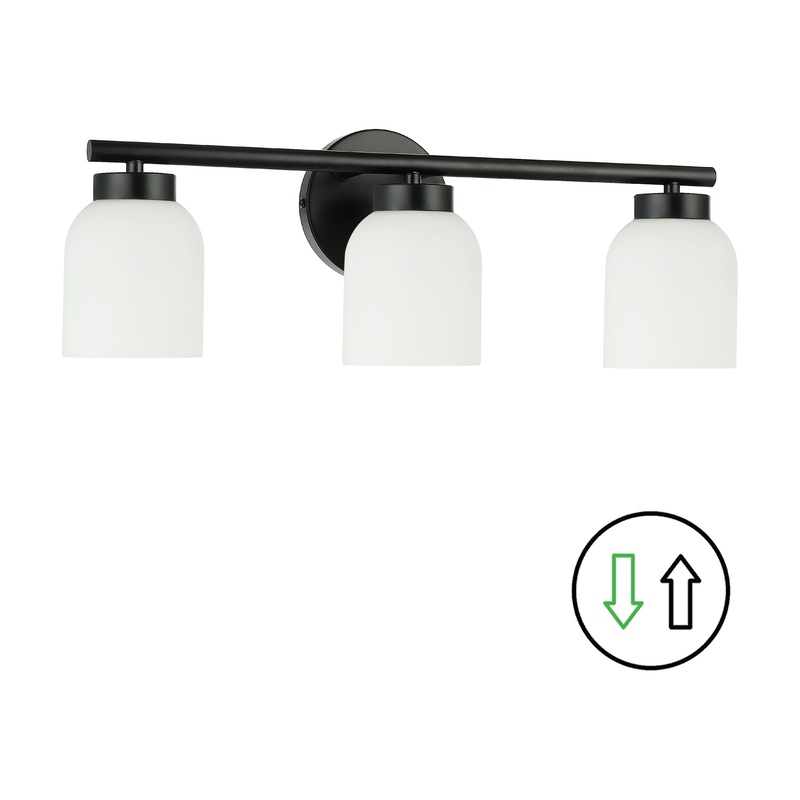 Vonda 3-Light Vanity Matte Black