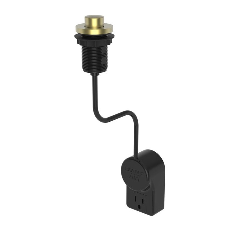 Air Activation Switch East Linear Disposer Satin Brass PVD Brass