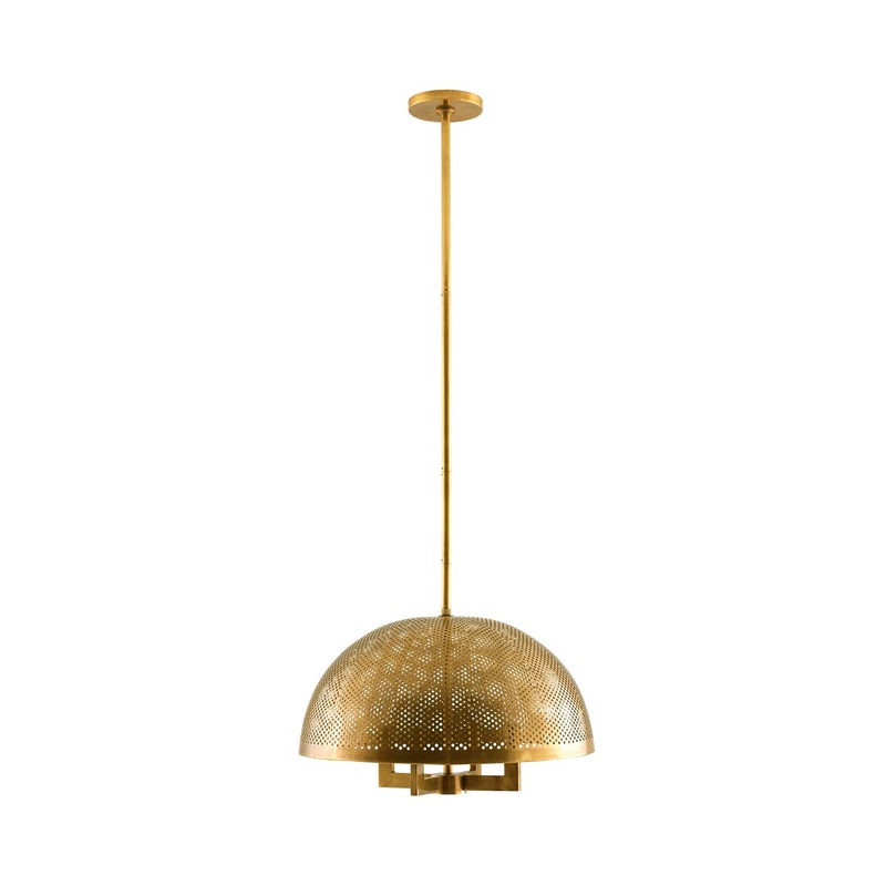 Arteriors DJ42002 Tapio Four Light Pendant Vintage Brass