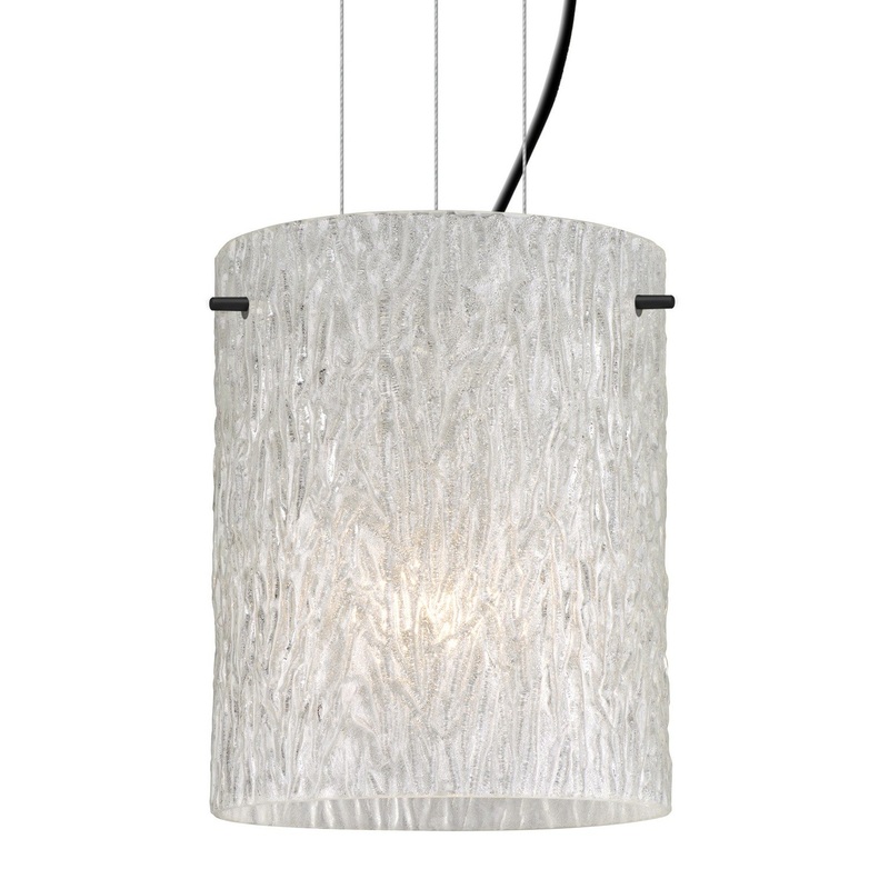 Besa 1KG-4006GL-BK Besa Tamburo 8 Cable Pendant One Light Pendant Black