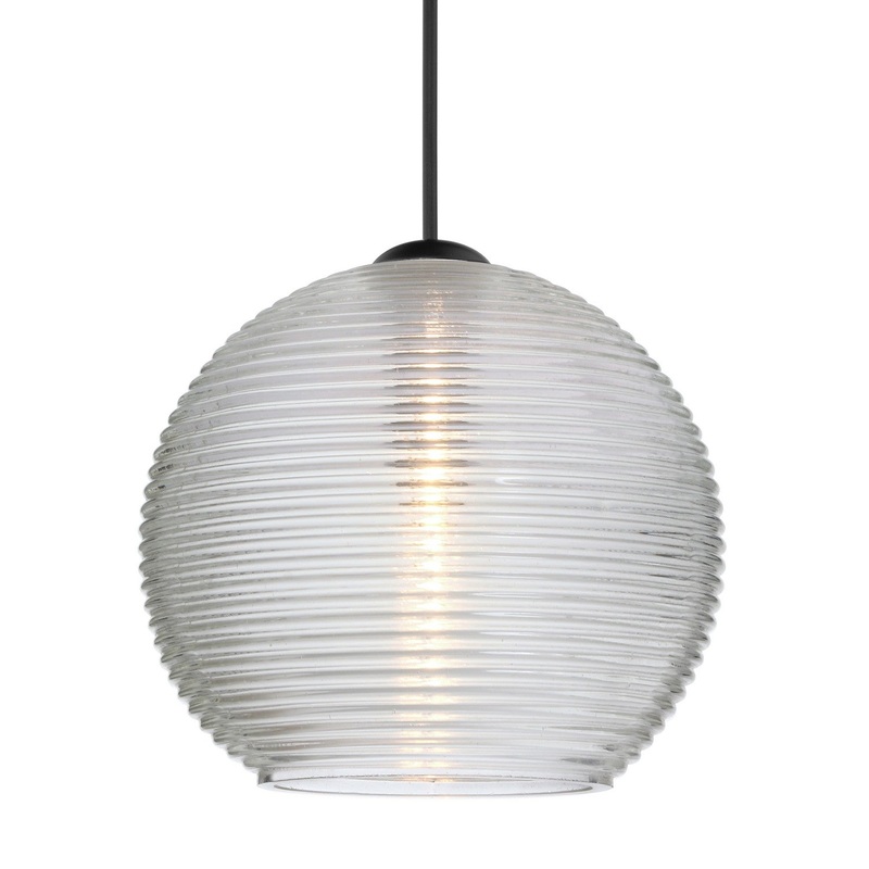 Besa 1XC-461500-BK Besa Kristall 6 Pendant One Light Pendant Black