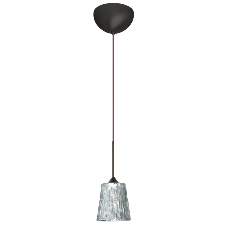 Besa 1XC-5125SF-BR Nico One Light Pendant Bronze
