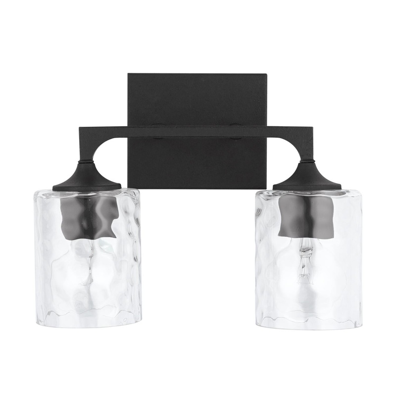 Capital Lighting 137321BI-486 Clint 2 Light Vanity Black Iron