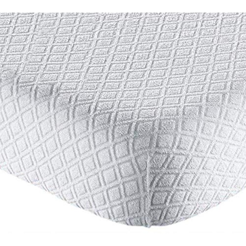 CASA TESSILE Coprimaterasso Sanity Spugna Jacquard con Angoli Matrimoniale cm 180×200+25 Proteggi Materasso con Angoli