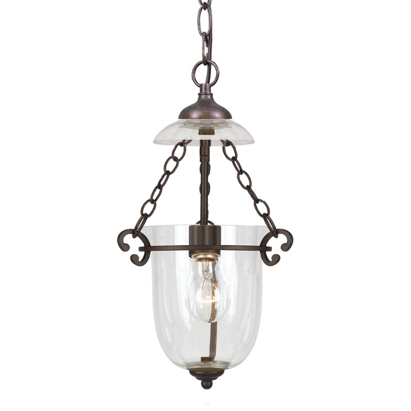 Crystorama 5761-BU-CL Pendant One Light Pendant Bronze Umber (Discontinued)