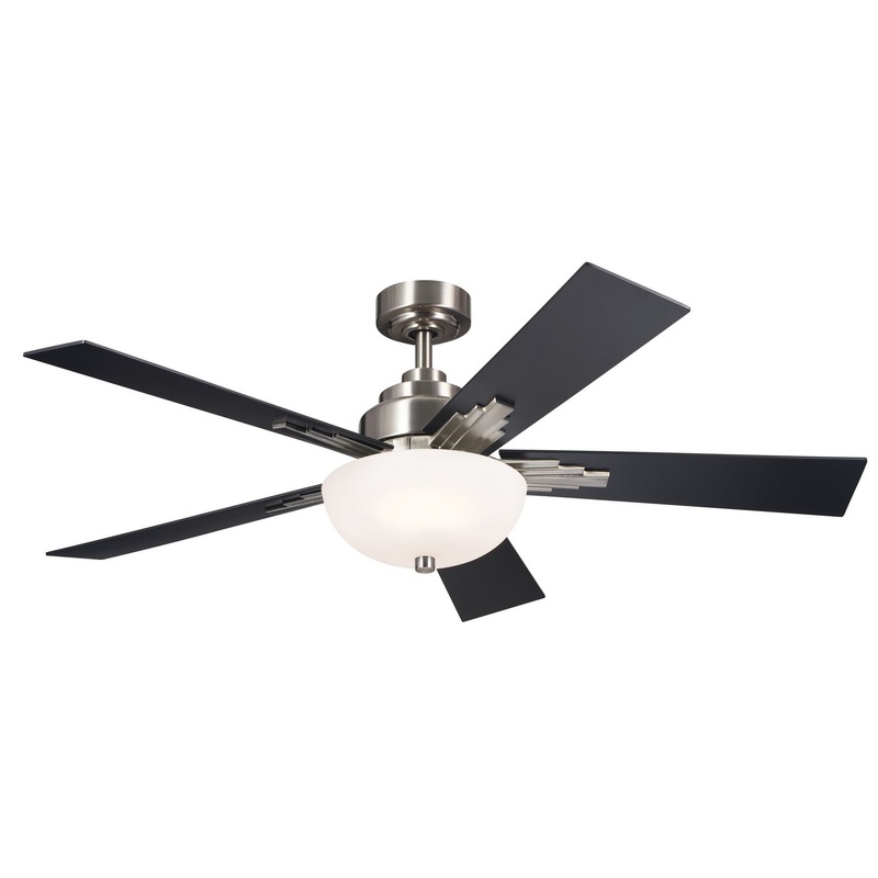 Kichler 300345BSS 52″ Ceiling Fan, Brushed Stainless Steel