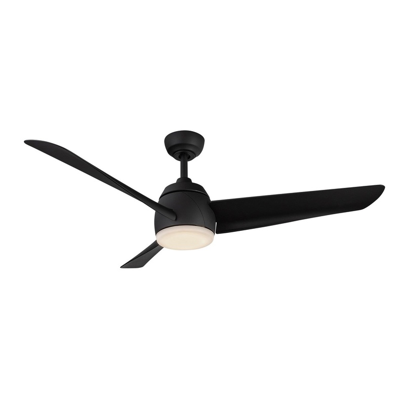 54″Ceiling Fan from the Thalia Collection in Matte Black Finish by Kuzco Lighting