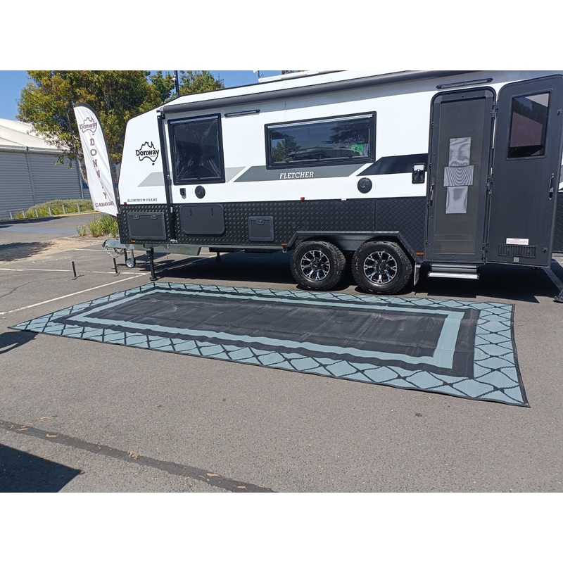 Alfresco 4m x 2.4m recycled poly mat