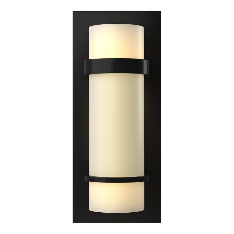 Banded Sconce Black