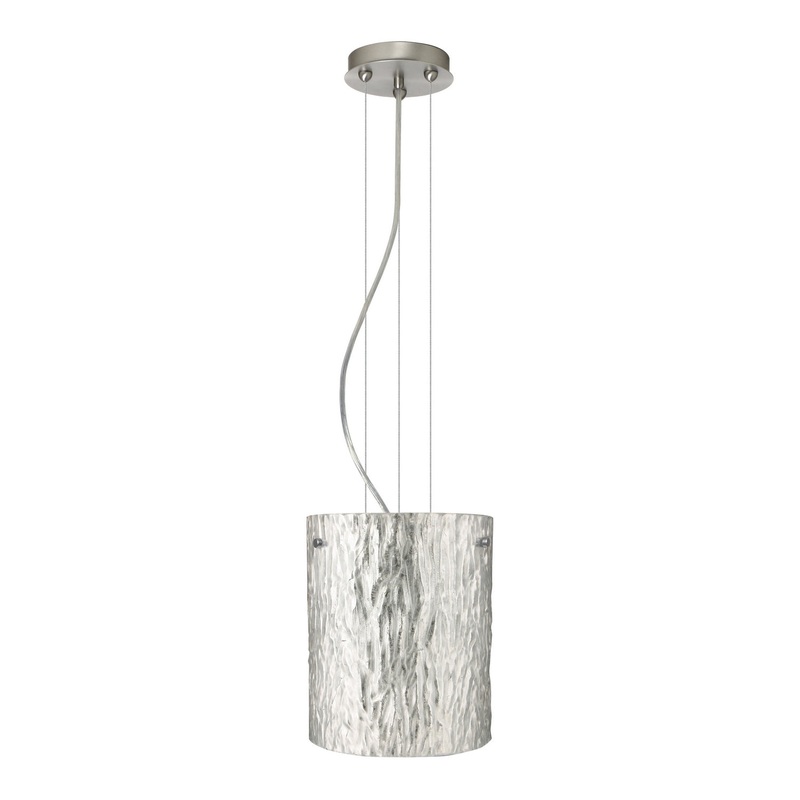 Besa 1KG-4006SS-SN Tamburo One Light Pendant Satin Nickel