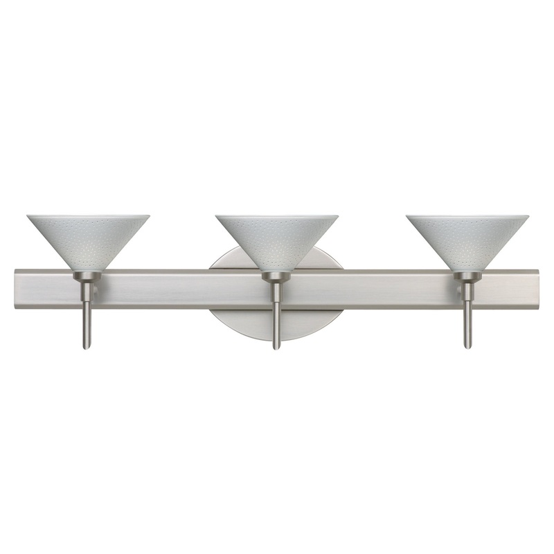 Besa 3SW-282453-SN Kona Three Light Wall Sconce Satin Nickel