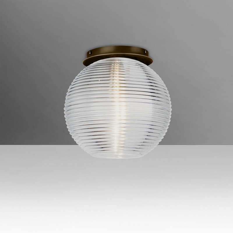 Besa 461600C-BR Besa Kristall 8 Ceiling One Light Ceiling Mount Bronze