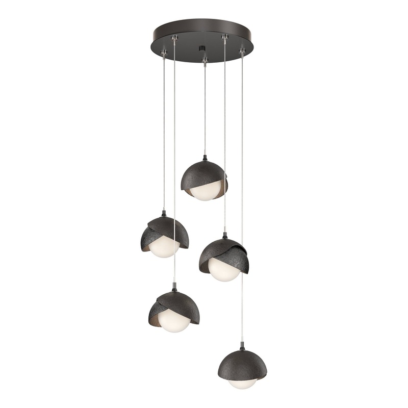 Brooklyn 5-Light Double Shade Pendant Ink Oil Rubbed Bronze