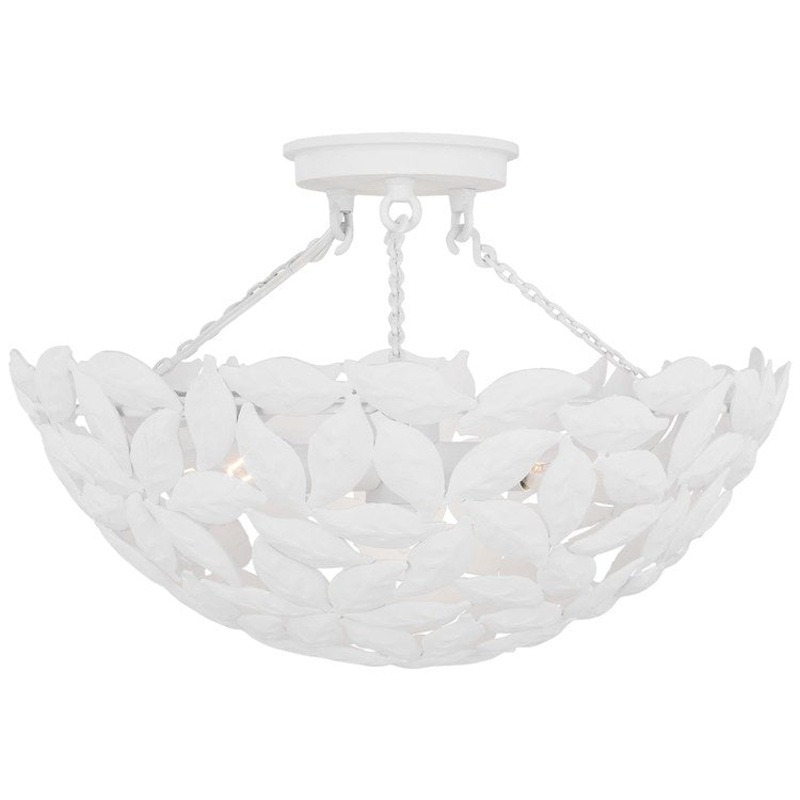 Ceiling Light Kelan Semi-Flushmount 3 Lamp White