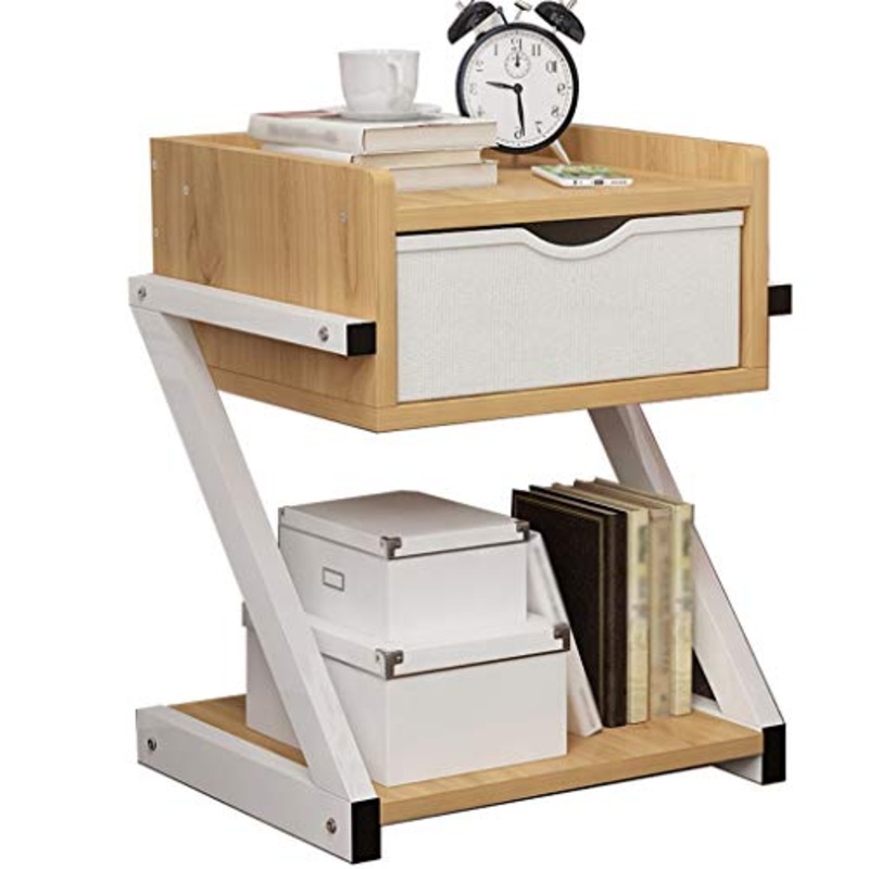 Comodino Assemblea Household Living Room Studio Addensare Corridoio di pompaggio Camera da Terra Storage Box Multifunzione Locker FANJIANI (Color : Imitation Wood)