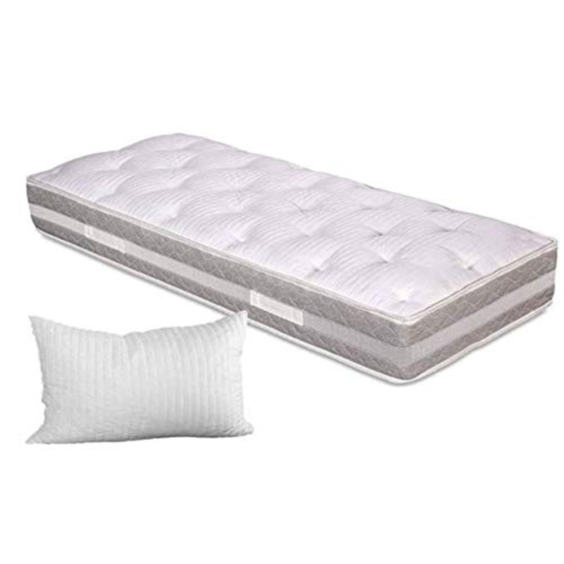 Evergreenweb MIGLIOR Materasso Singolo 80×190 Alto 25 cm con Topper Correttore Imbottitura Fiocco Memory Foam Effetto Piuma Antiacaro Sfoderabile + Cuscino Letto GRATIS, Qualit Hotel 5 Stelle OFFERTA