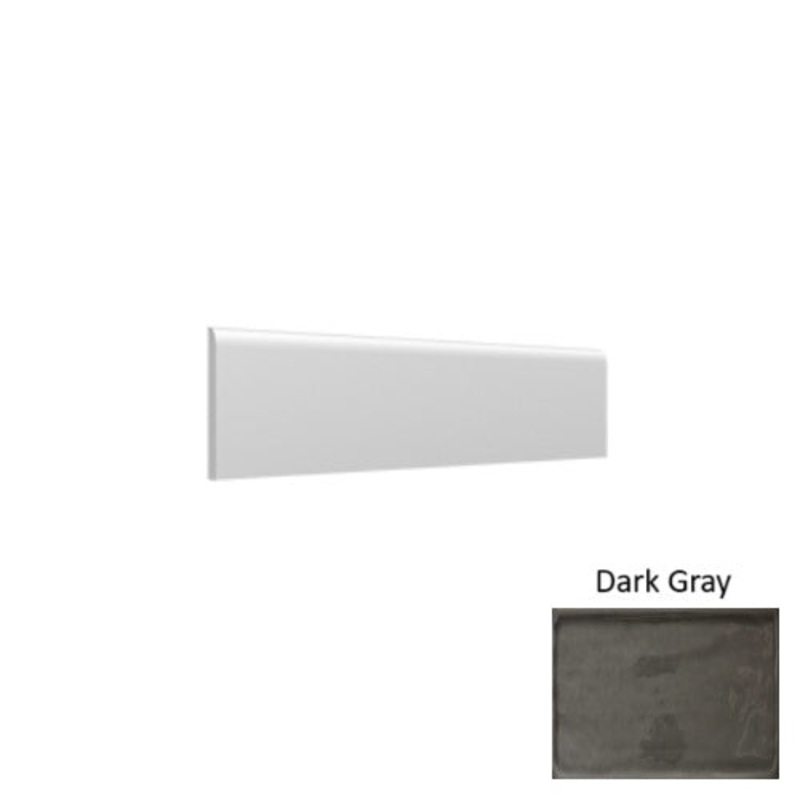 Roca Tile Usa Inc Elegant Ideas Usa Flow Dark Gray 3X12 Ceramic Wall Bullnose Flodg08-S4312