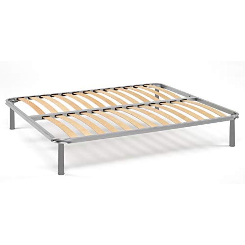 Talamo Italia Rete ortopedica, adatto a letto da una piazza e mezza, 100% Made in Italy, Rete a doghe, cm 120x190h31