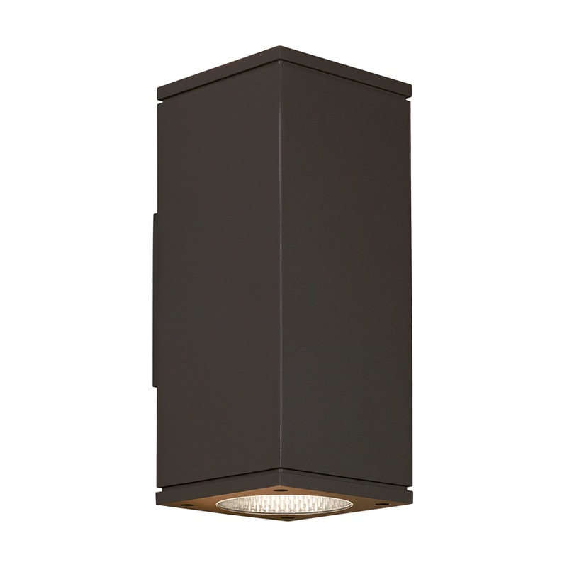 Tegel 12 Outdoor Wall Up & Downlight Bronze 3000K / 36-Degree Beam (Up) / 36-Degree Beam (Down) Surge Protection