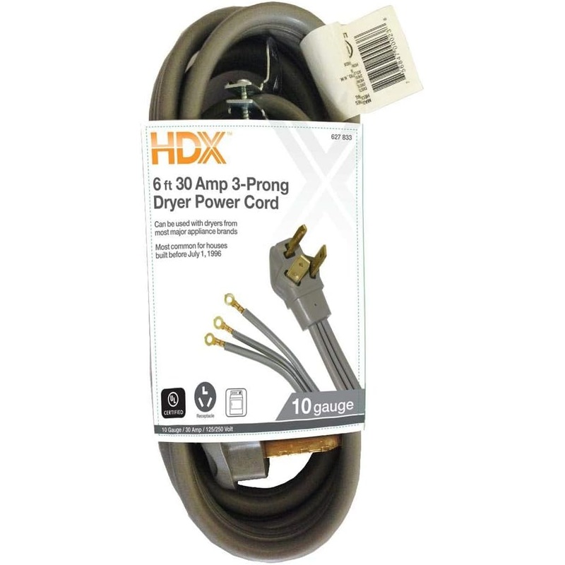 6 ft. 10/3 3-Wire Dryer Cord
