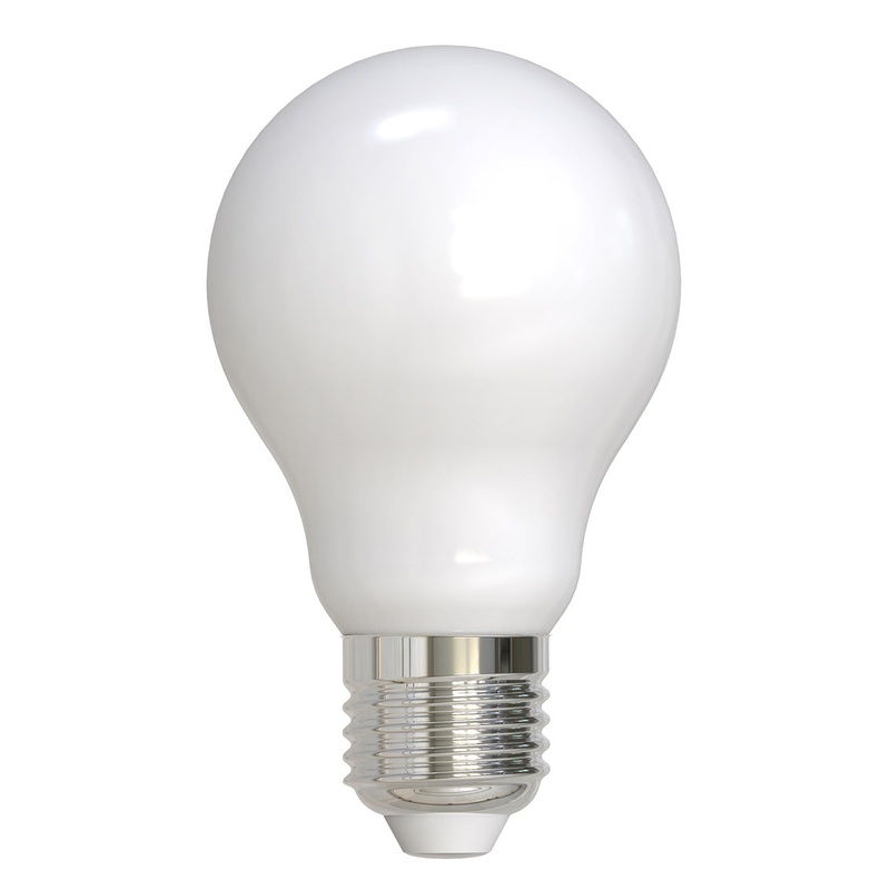 7.60Watt A19 Milky, 800  Lumens, E26 base, 120 Volt Light Bulb by Bulbrite