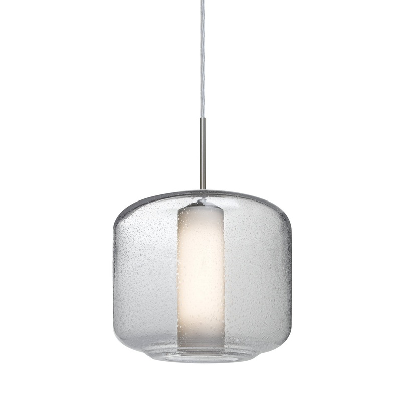 Besa 1JT-NILES10CO-SN Niles One Light Pendant Satin Nickel
