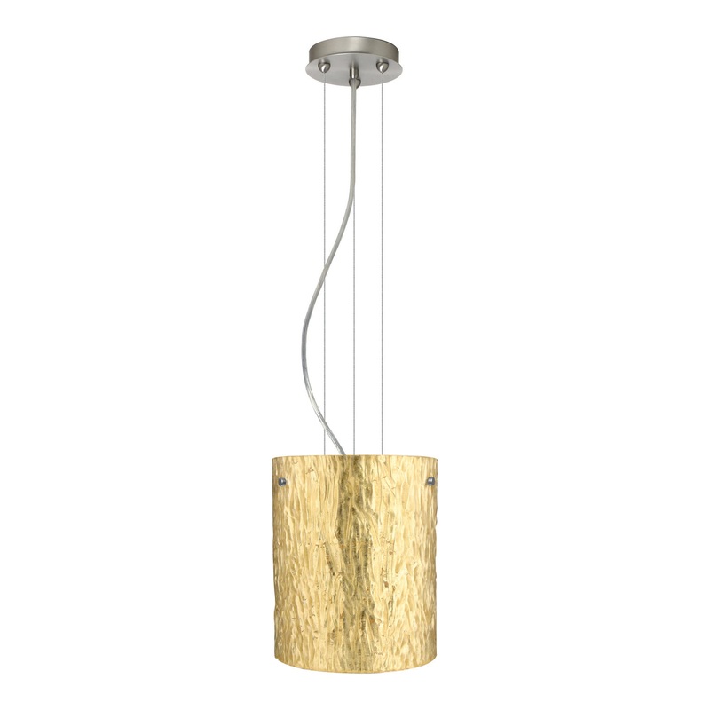 Besa 1KG-4006GS-SN Tamburo One Light Pendant Satin Nickel