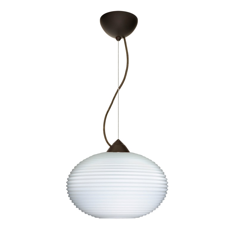 Besa 1KX-491307-LED-BR Pape One Light Pendant Bronze