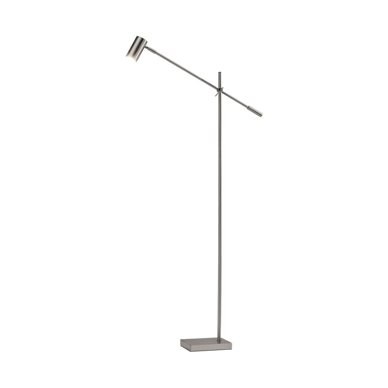 Collette LED Floor Lamp Brushed Steel