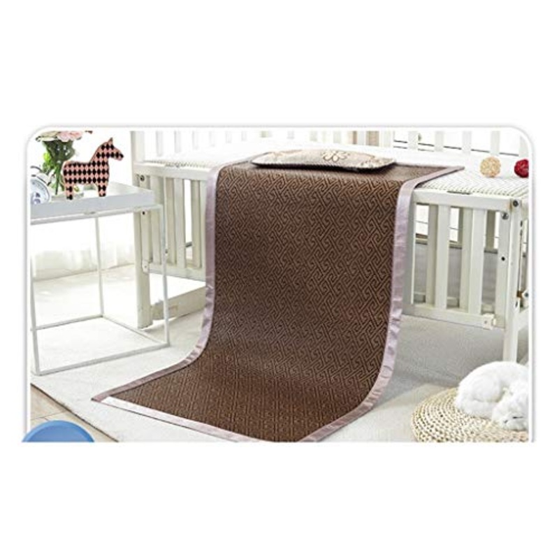 MBY Materassino in bamb, Bambino Bambini Doppia Faccia Stuoia Scuola Materna Pisolino Sedili in Rattan, pu Essere Personalizzato (Size : 100200cm)