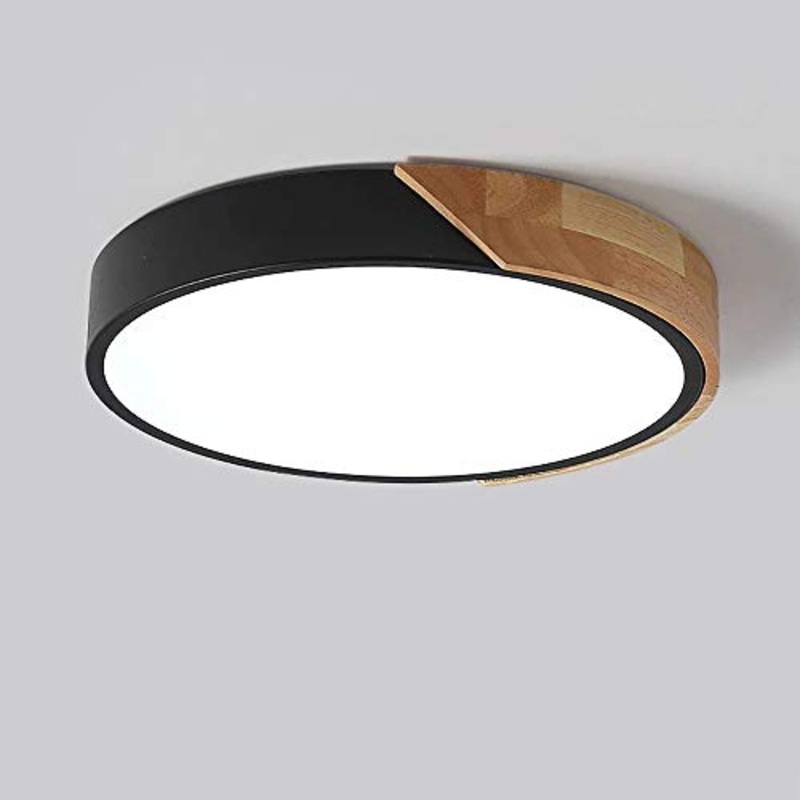 Plafoniera LED da Soffitto, Lampadario soggiorno, Lampada da Soffitto LED LED Integrati 18W Rotondo Bianco Freddo 6000K 30CM per Cucina Camera da letto Sala Soggiorno Corridoio Ufficio Cantina