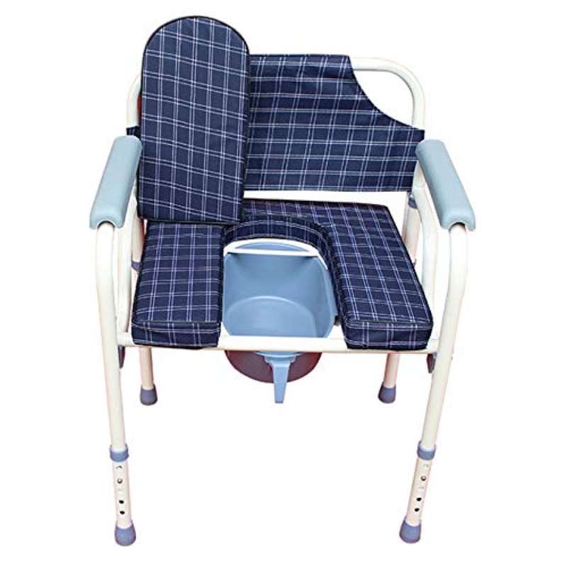 QMZDXH Comodino da Comodino Portatile Pieghevole Sedile WC, Altezza Regolabile Comodino Leggero Sedia Comodino Comodino Comodino per Disabili Gli Anziani Altri Fino 190 kg