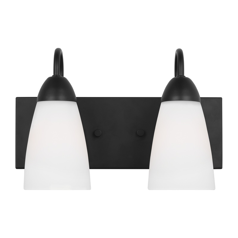 Seville Two Light Wall / Bath Midnight Black None