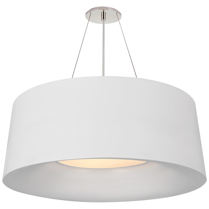 Three Light Pendant from the Halo Collection in Matte White Finish by Visual Comfort Signature