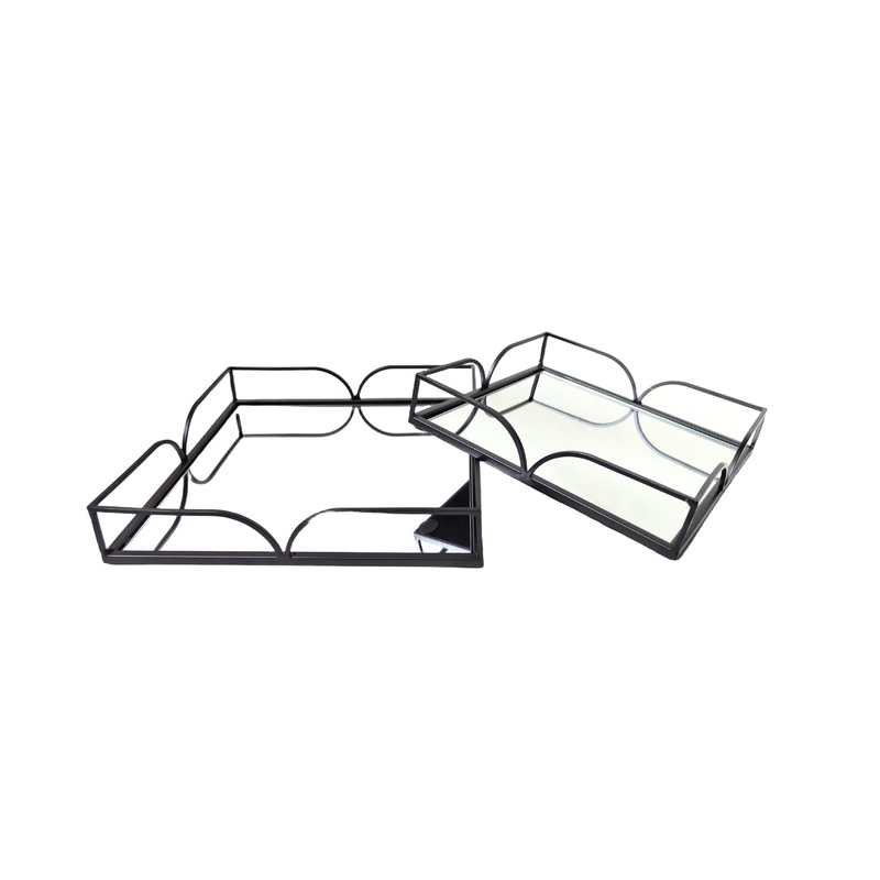 Willow Square Tray – Large – Black