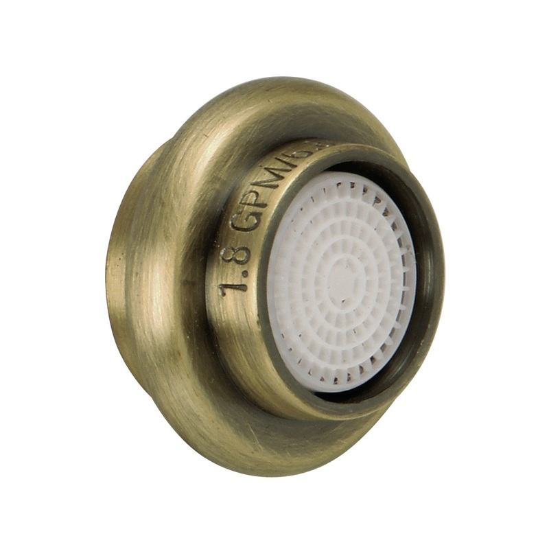 Z18KSSA1993 1.8 GPM Female Aerator, Antique Brass