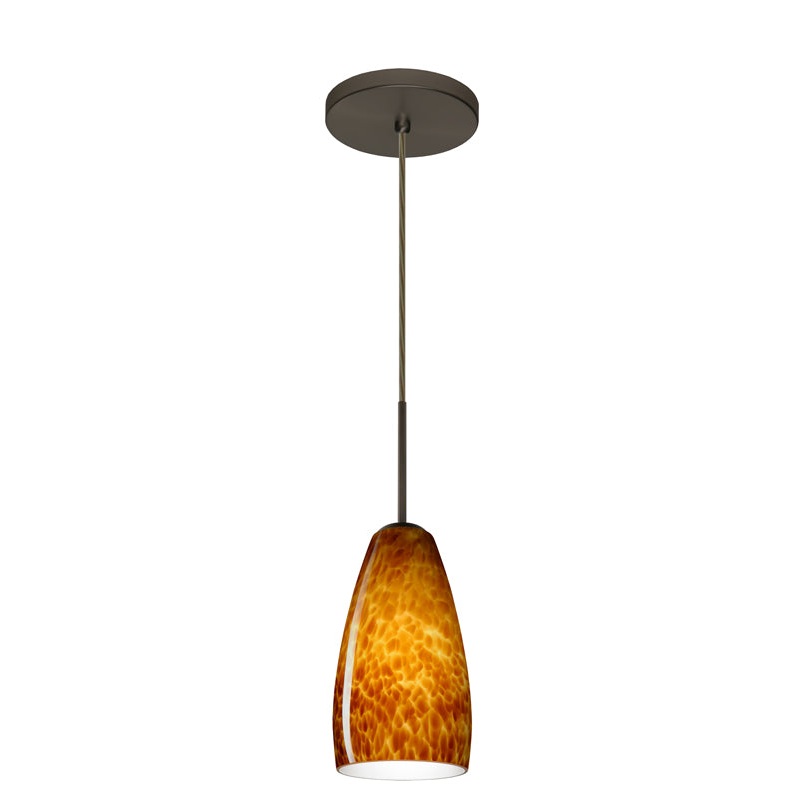 Besa 1BT-150918-BR Chrissy One Light Pendant Bronze