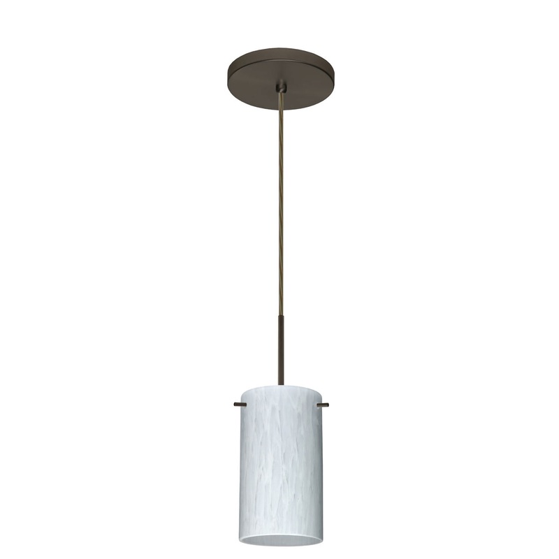 Besa 1BT-440419-BR Stilo One Light Pendant Bronze